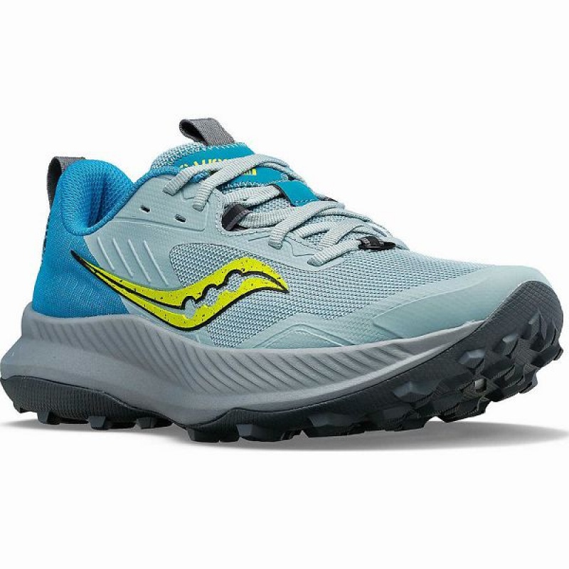 Women's Saucony Blaze TR Trail Running Shoes Glacier / Ink | XMRJOUE-95