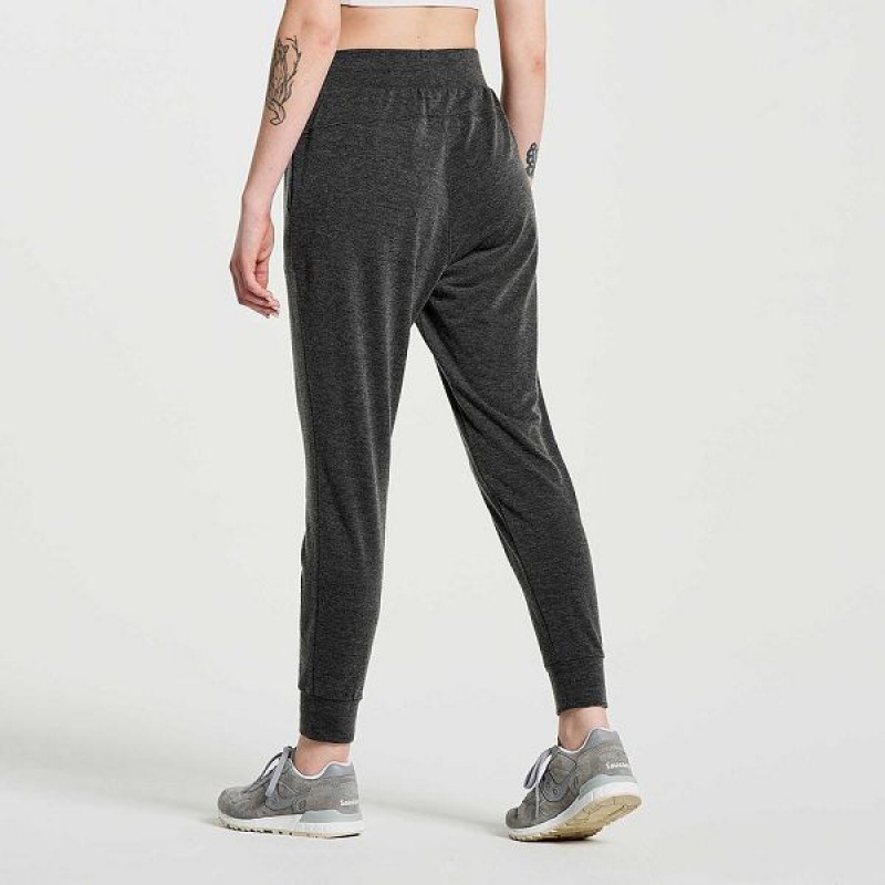 Women's Saucony Boston Pants Black | DPEAGXV-26