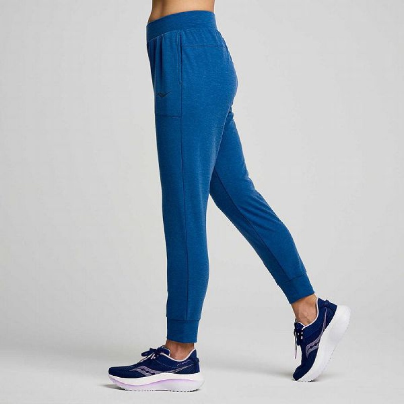 Women's Saucony Boston Pants Indigo | AVGQXTR-59