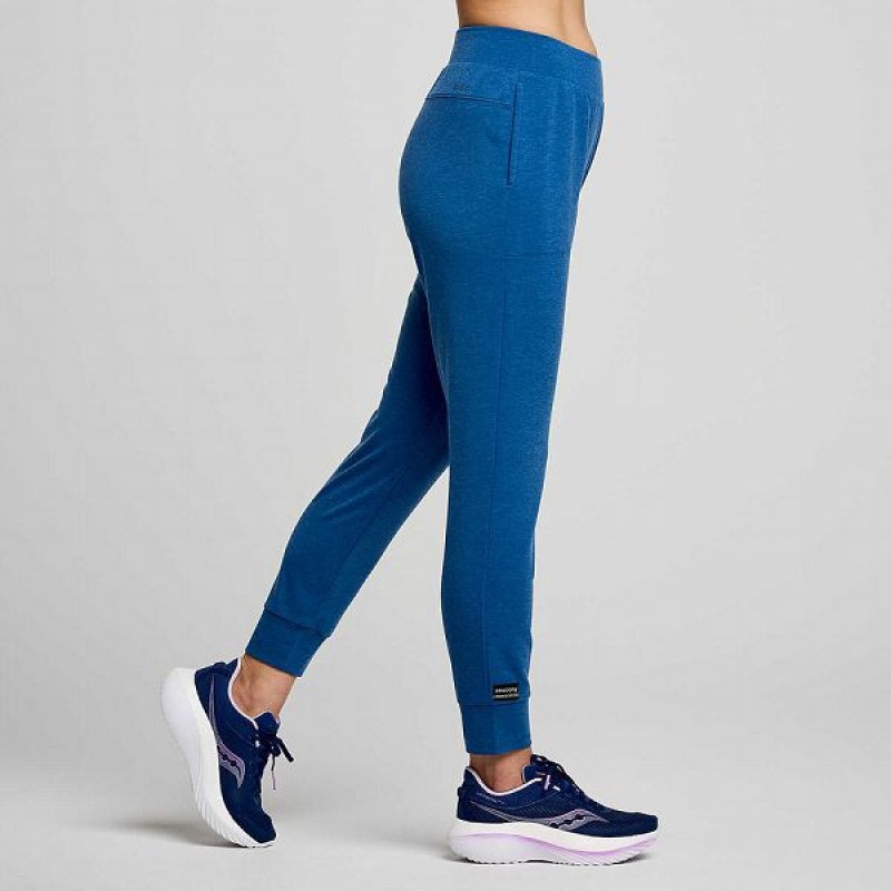 Women's Saucony Boston Pants Indigo | AVGQXTR-59