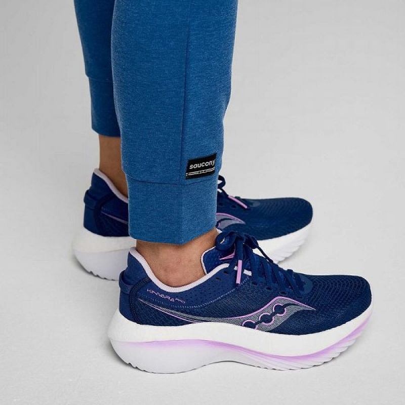 Women's Saucony Boston Pants Indigo | AVGQXTR-59