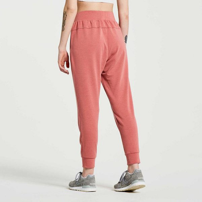 Women's Saucony Boston Pants Soot Heather | VXCWRSD-30