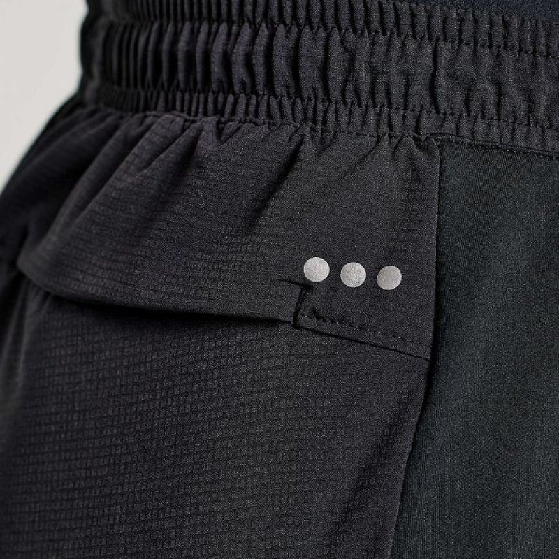 Women's Saucony Boston Woven Pants Black | LYEPSTV-81