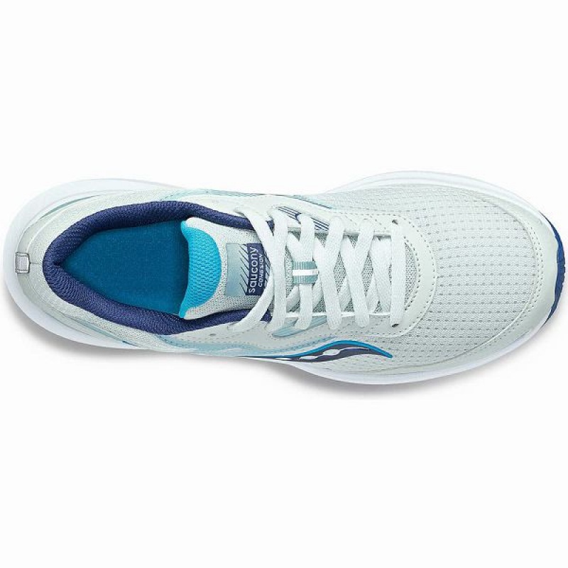 Women's Saucony Cohesion 16 Walking Shoes White / Indigo | SFBCRED-46