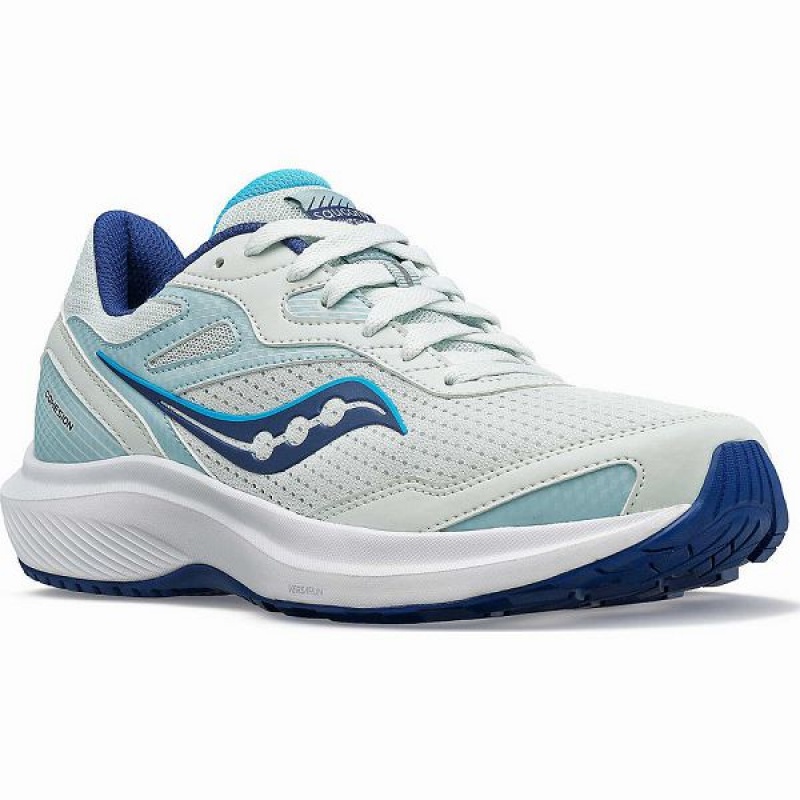 Women's Saucony Cohesion 16 Walking Shoes White / Indigo | SFBCRED-46