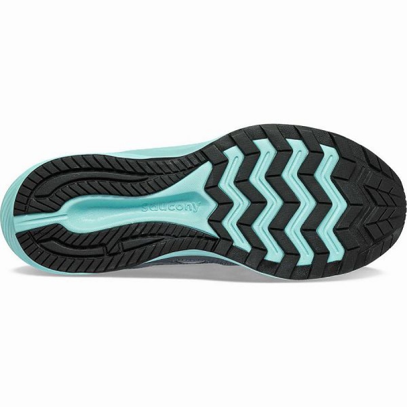 Women's Saucony Cohesion 16 Walking Shoes Grey / Turquoise | OLPCTXS-71