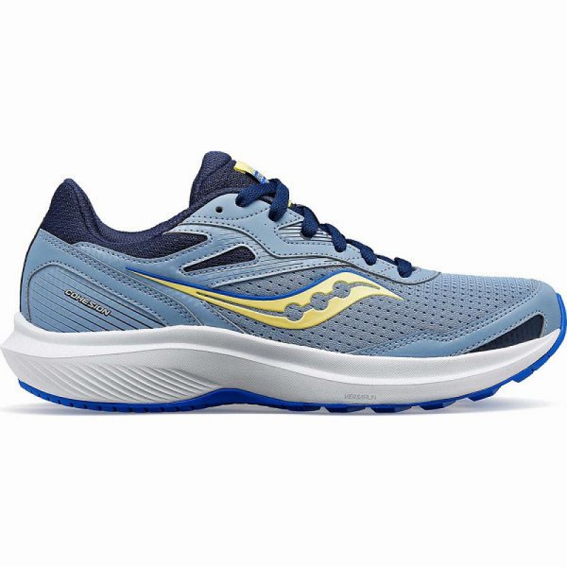 Women\'s Saucony Cohesion 16 Walking Shoes Blue | TUMALWY-78