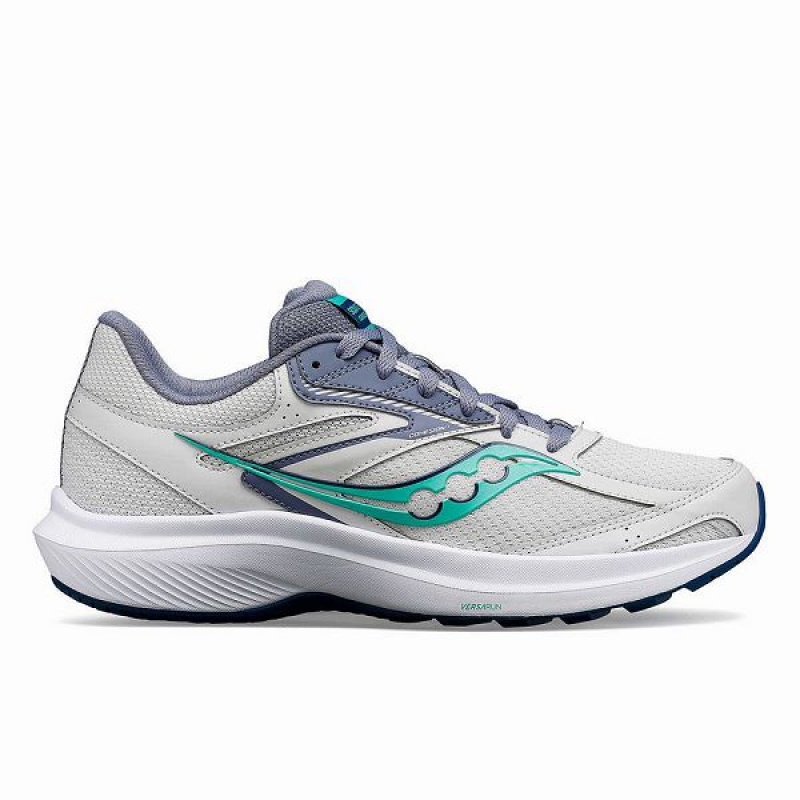 Women\'s Saucony Cohesion 17 Running Shoes White / Mint | EFSBXWO-79