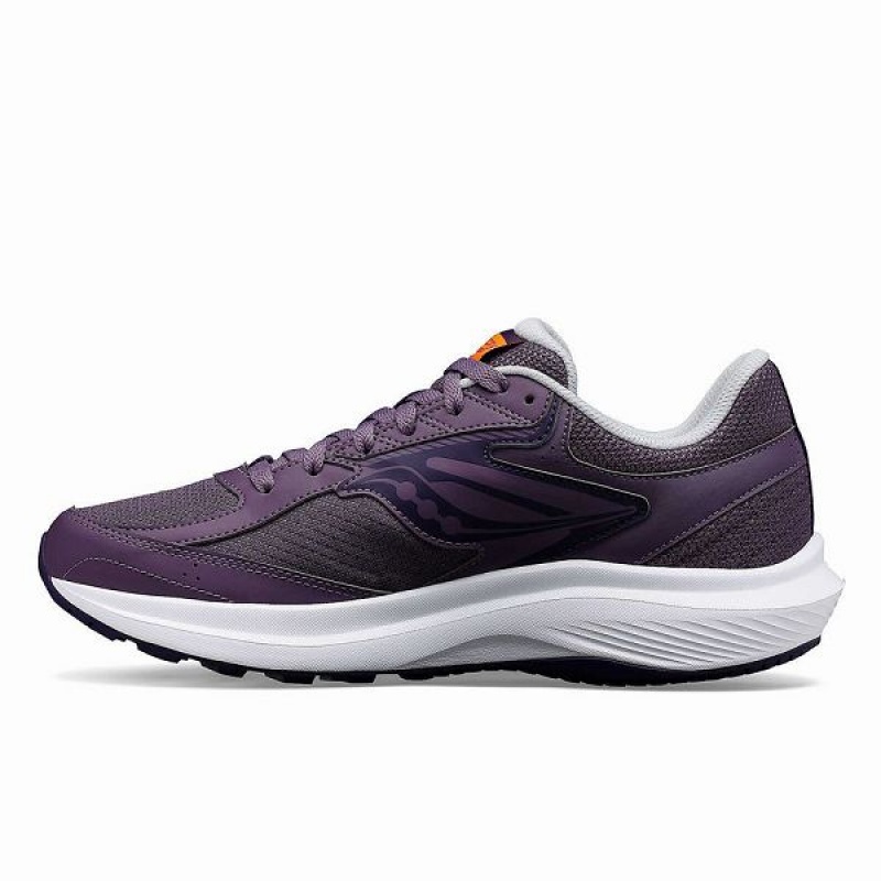 Women's Saucony Cohesion 17 Running Shoes Purple / Red | KIZFCEU-48