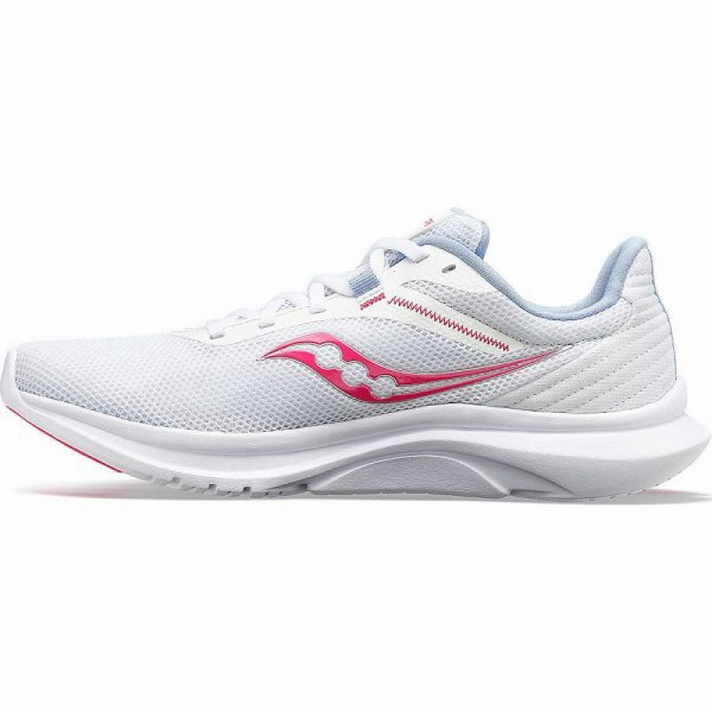 Women's Saucony Convergence Running Shoes White / Pink | OGMEZWL-41