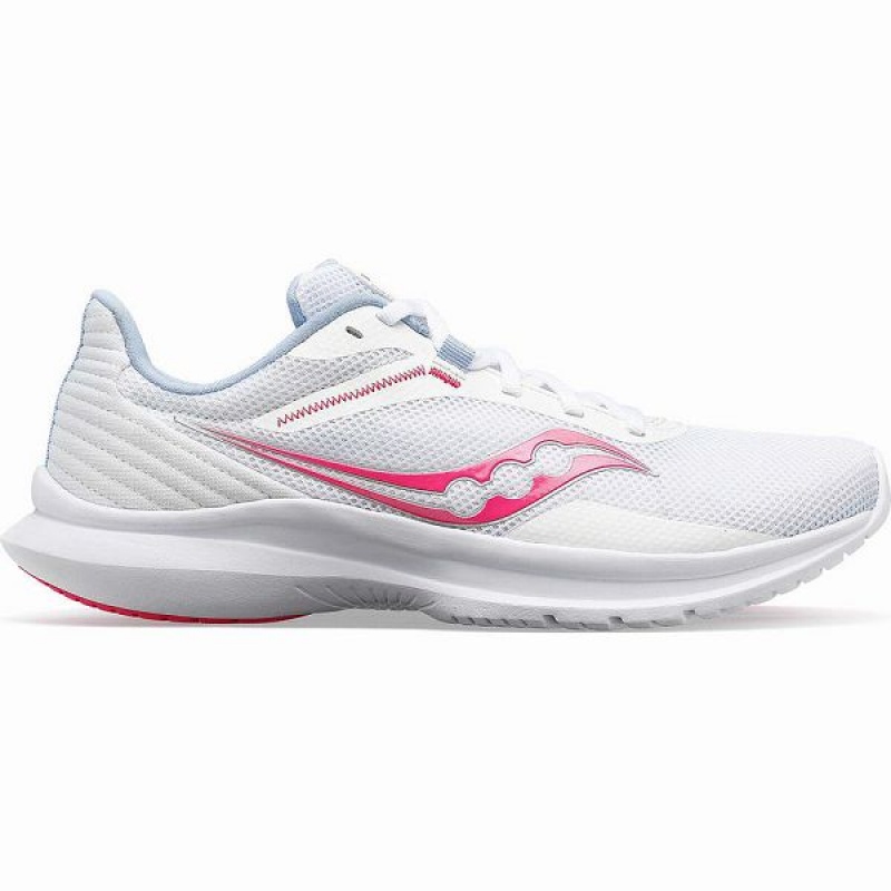 Women\'s Saucony Convergence Running Shoes White / Pink | OGMEZWL-41