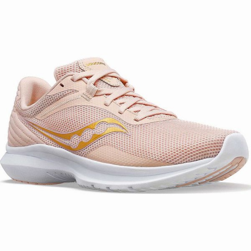 Women's Saucony Convergence Walking Shoes Coral / Gold | ZWRNCYJ-96