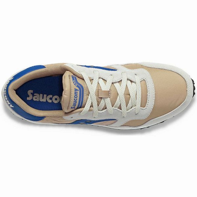 Women's Saucony DXN Trainer Sneakers Brown / Blue | DLHKRGN-19