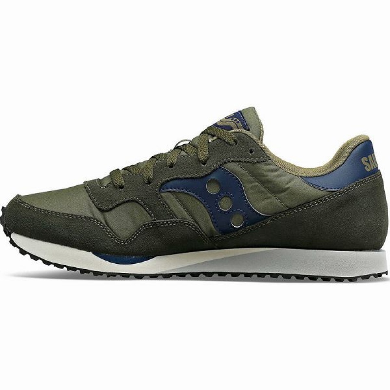 Women's Saucony DXN Trainer Sneakers Green / Navy | VWOCJLP-40