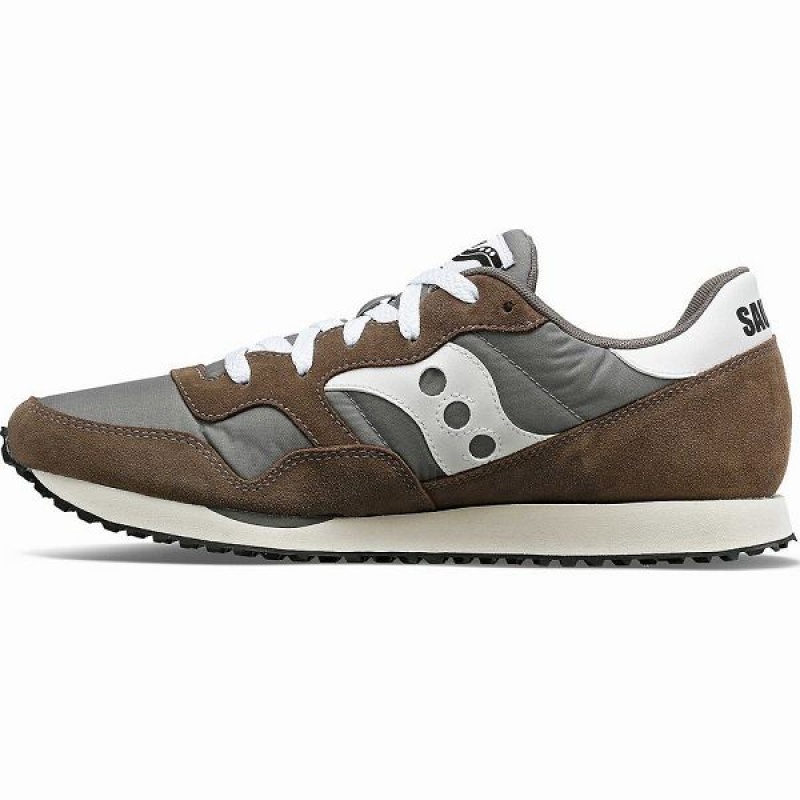 Women's Saucony DXN Trainer Sneakers Grey / White | RGJKXIV-92