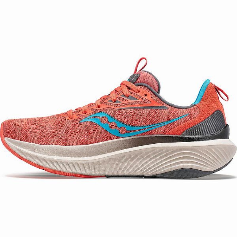 Women's Saucony Echelon 9 Running Shoes Blue / Coral | BLUHAFJ-01