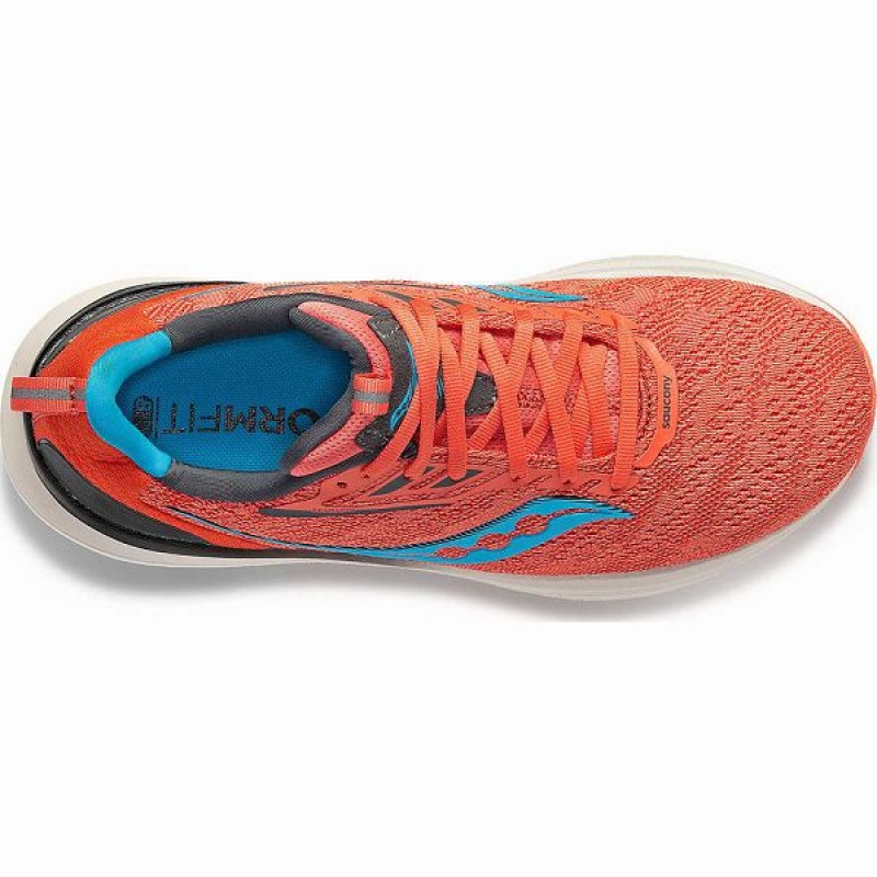 Women's Saucony Echelon 9 Running Shoes Blue / Coral | BLUHAFJ-01