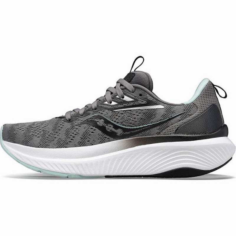 Women's Saucony Echelon 9 Running Shoes Grey | GAKNWBU-01