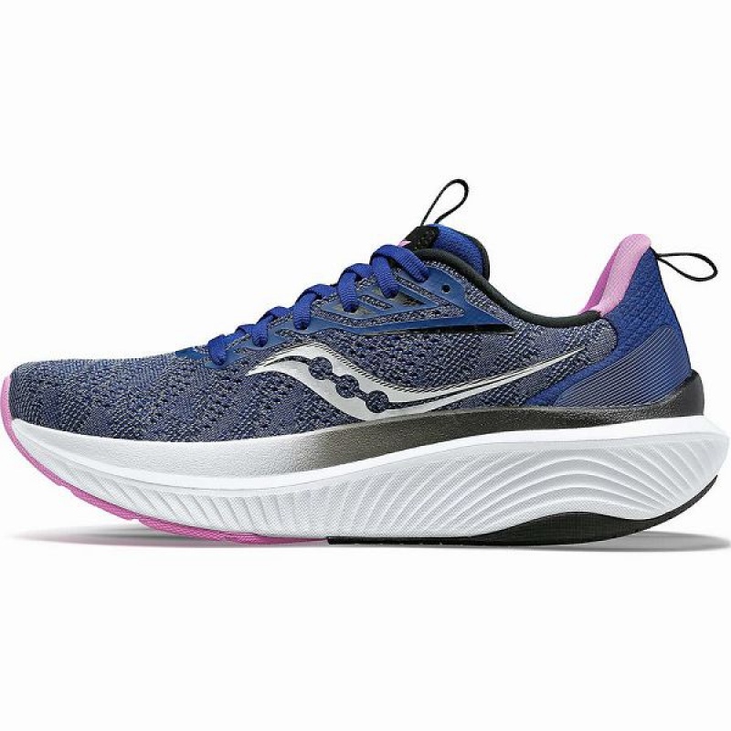 Women's Saucony Echelon 9 Running Shoes Indigo / Purple | QDTEPSK-76