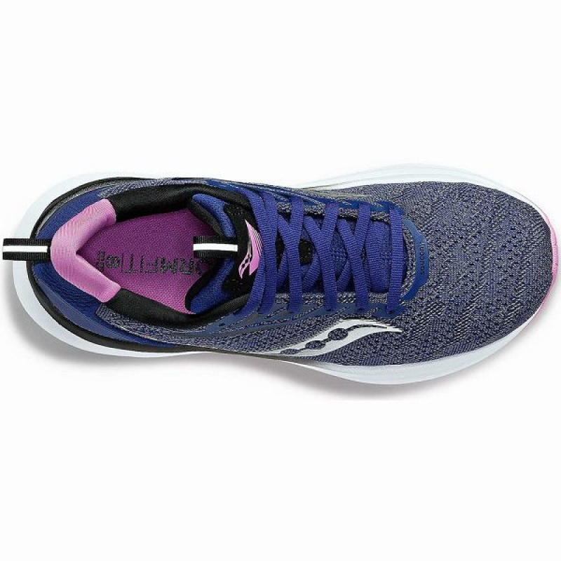 Women's Saucony Echelon 9 Running Shoes Indigo / Purple | QDTEPSK-76