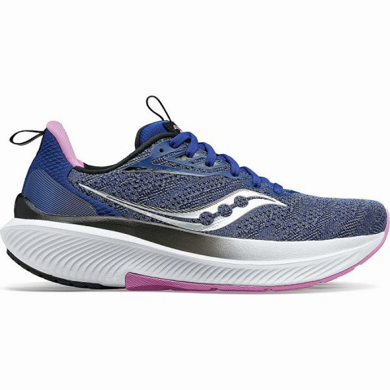 Women\'s Saucony Echelon 9 Running Shoes Indigo / Purple | QDTEPSK-76