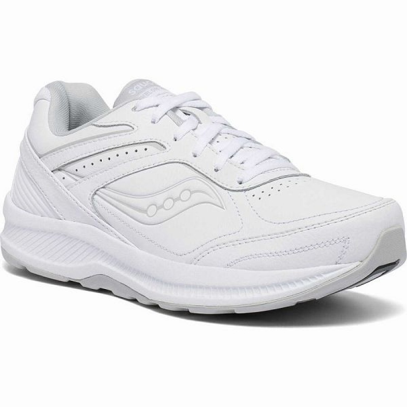 Women's Saucony Echelon Walker 3 Walking Shoes White | SNIEGWU-10