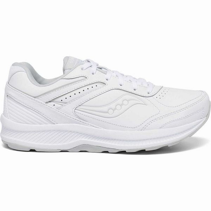 Women\'s Saucony Echelon Walker 3 Walking Shoes White | SNIEGWU-10