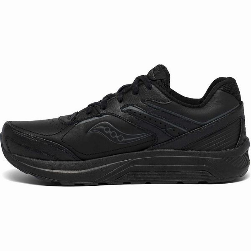 Women's Saucony Echelon Walker 3 Walking Shoes Black | PVQYSHL-19