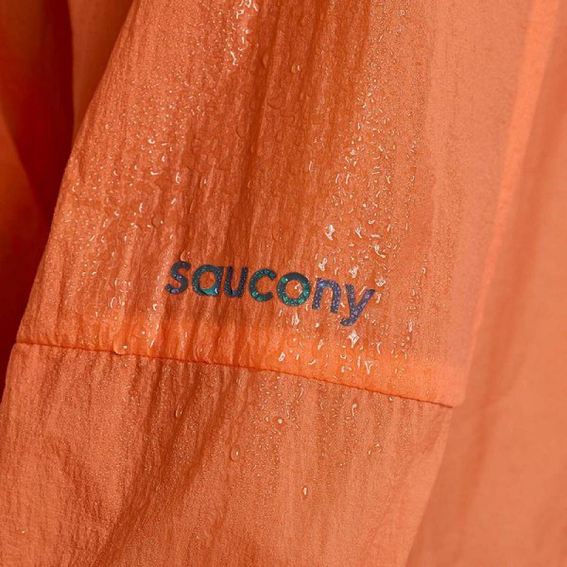 Women's Saucony Elevate Packaway Jackets Orange | LHEAIVR-98