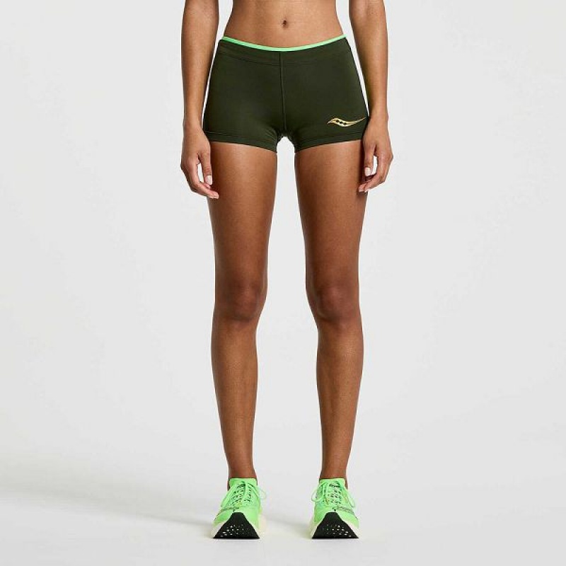 Women's Saucony Elite Boy Shorts Umbra | ZHGSDIU-28