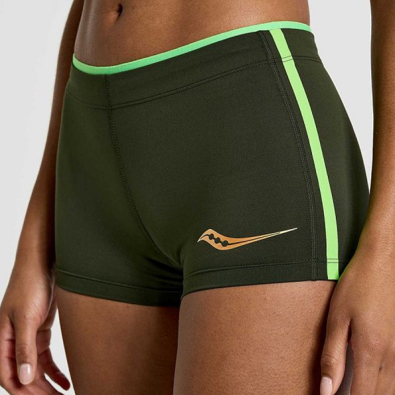 Women's Saucony Elite Boy Shorts Umbra | ZHGSDIU-28