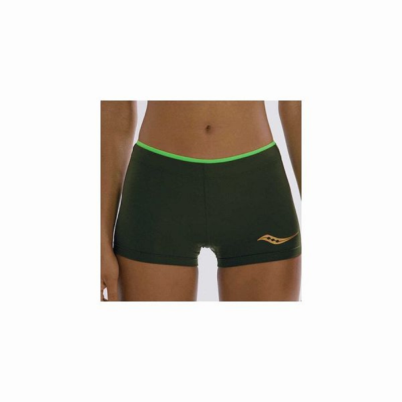 Women's Saucony Elite Boy Shorts Umbra | ZHGSDIU-28