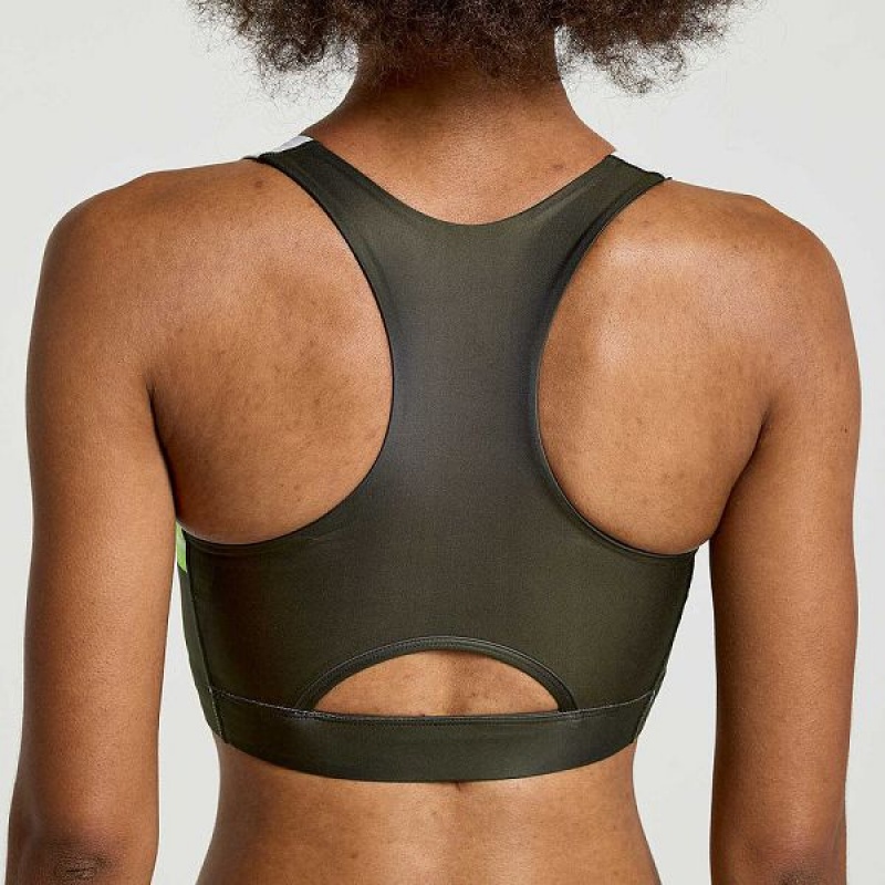 Women's Saucony Elite Bra Top Bras Umbra | CVYHGTI-69