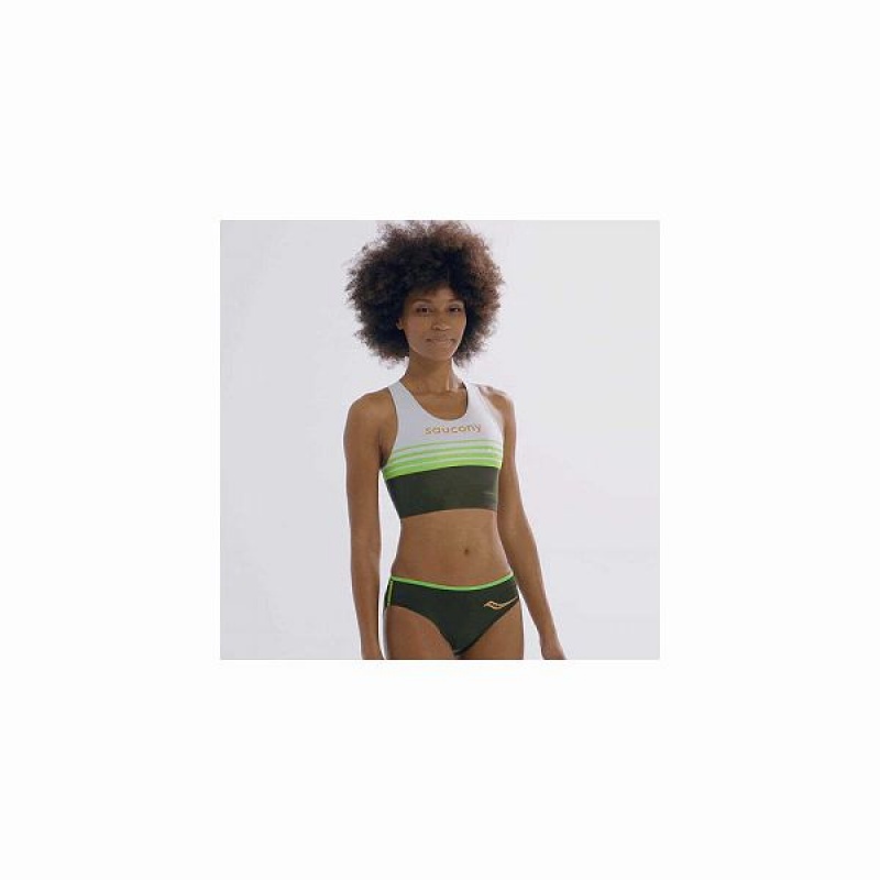 Women's Saucony Elite Bra Top Bras Umbra | CVYHGTI-69