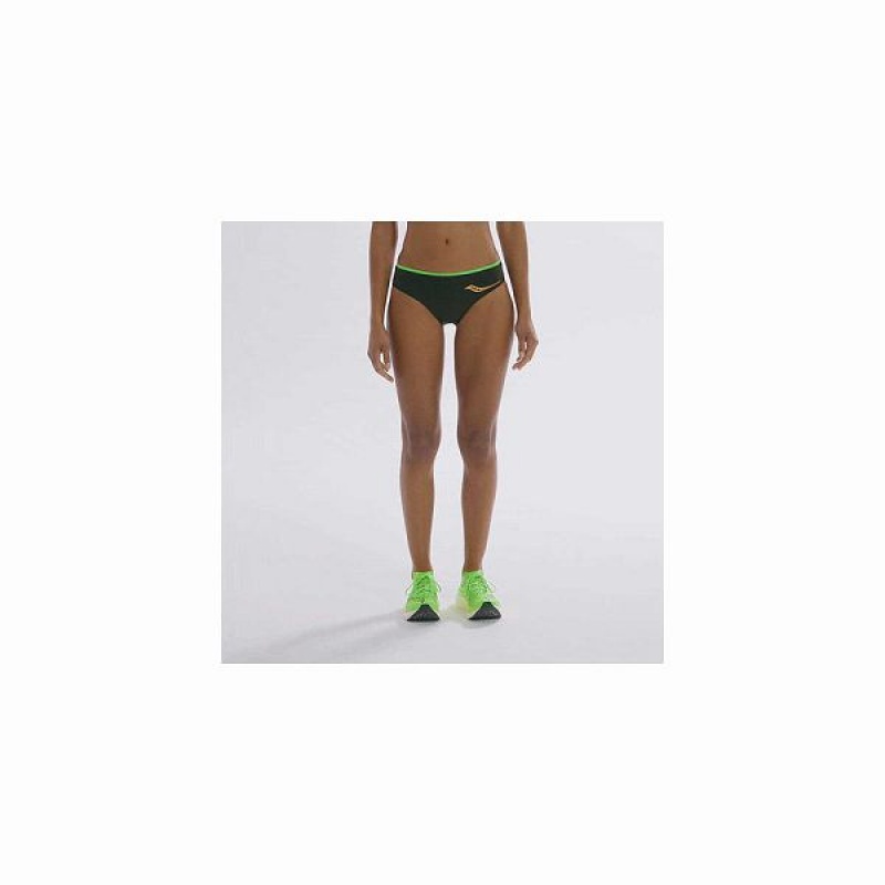 Women's Saucony Elite Brief Shorts Umbra | FKEMGNO-43