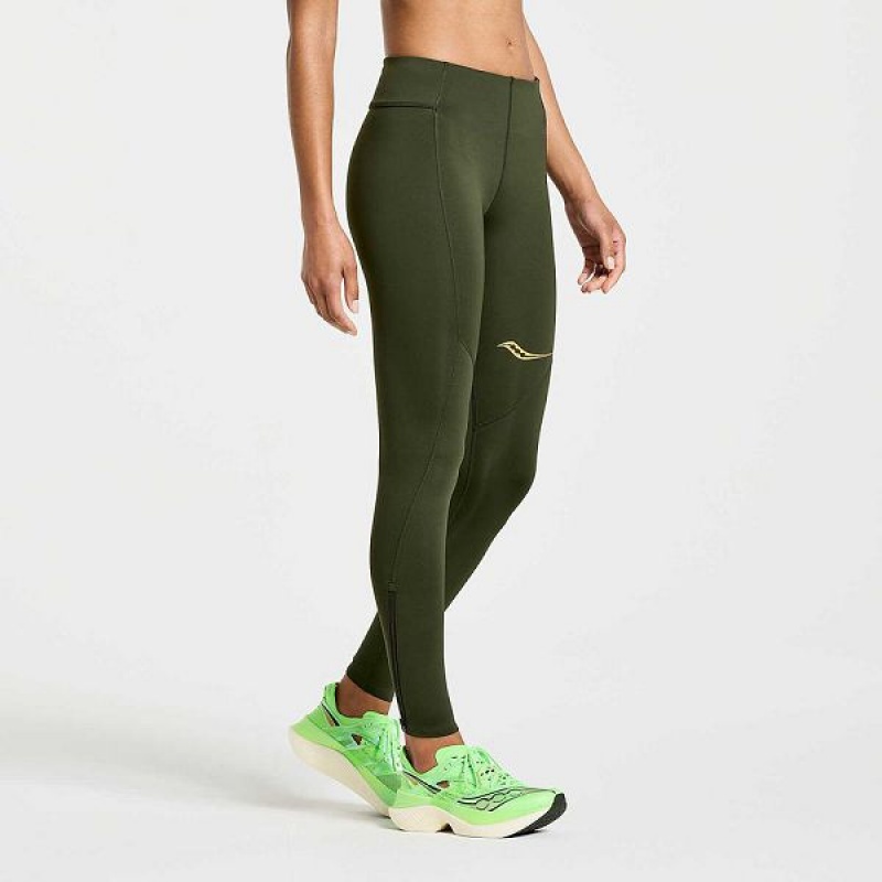 Women's Saucony Elite Tight Umbra | VQMIHOZ-70