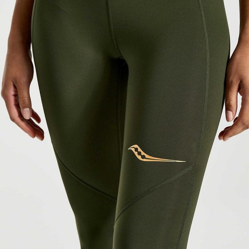 Women's Saucony Elite Tight Umbra | VQMIHOZ-70