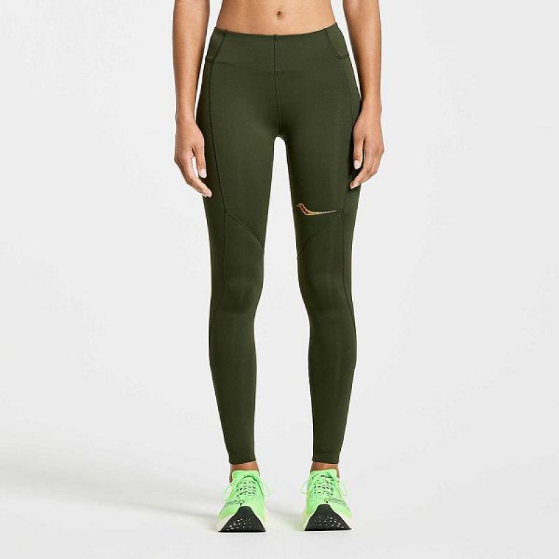 Women\'s Saucony Elite Tight Umbra | VQMIHOZ-70