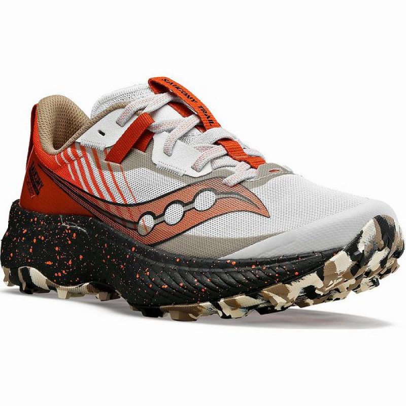 Women's Saucony Endorphin Edge Running Shoes White / Orange | UTRHGKA-83