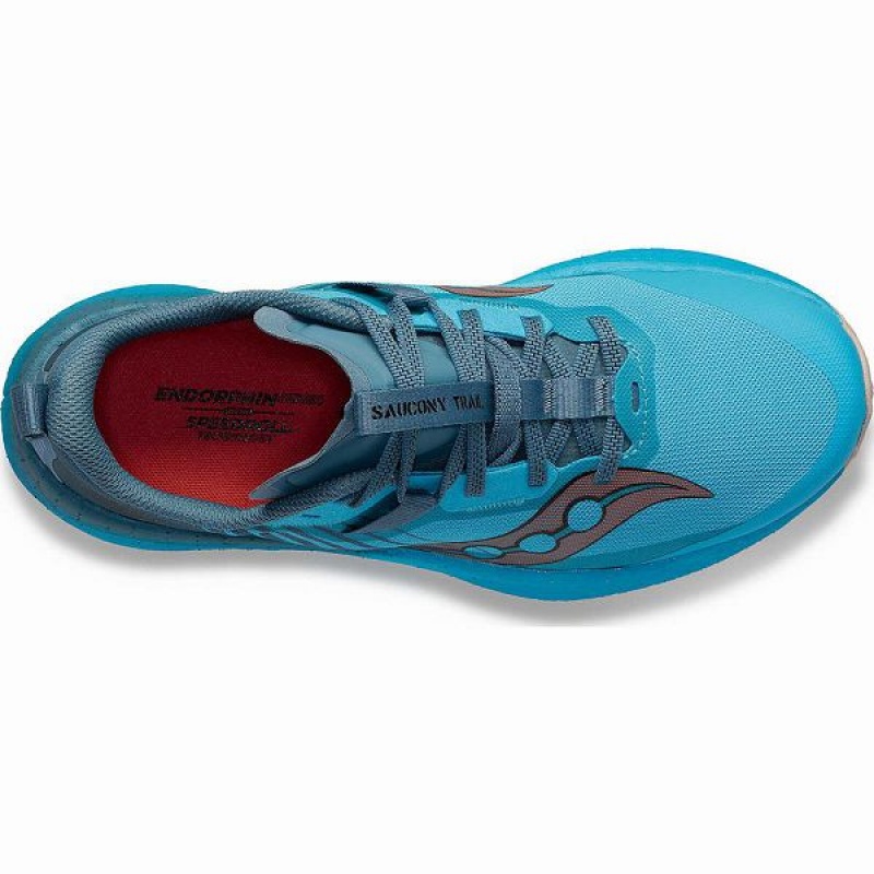 Women's Saucony Endorphin Edge Trail Running Shoes Blue | FBRPWUK-32