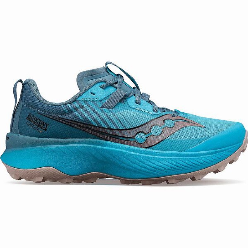 Women\'s Saucony Endorphin Edge Trail Running Shoes Blue | FBRPWUK-32