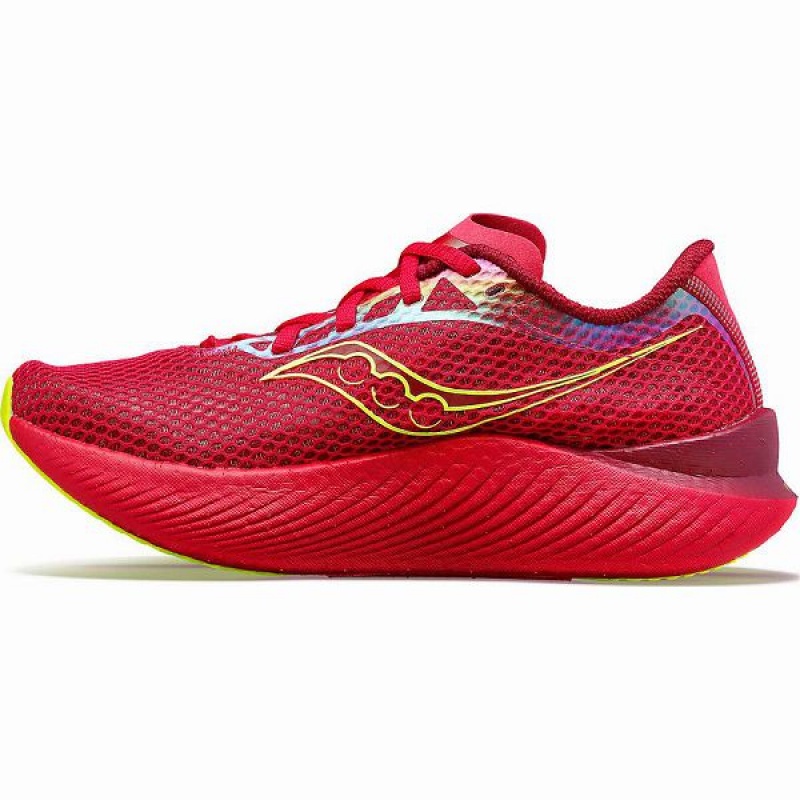 Women's Saucony Endorphin Pro 3 Running Shoes Red / Rose | UTHKPLE-59