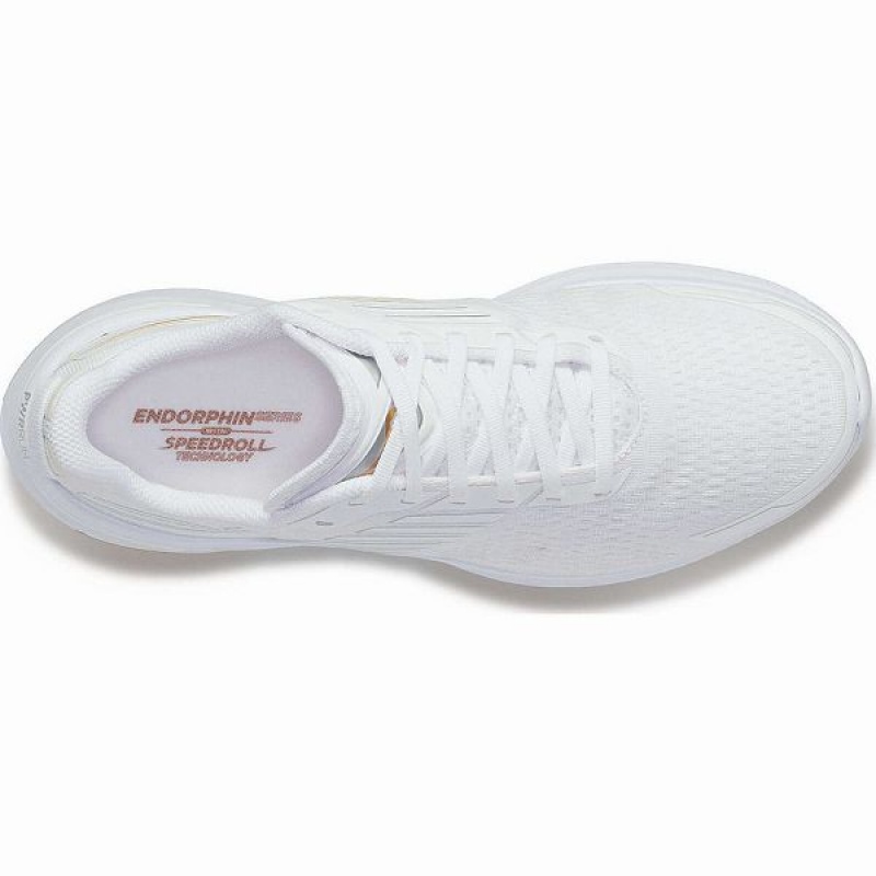 Women's Saucony Endorphin Shift 3 Running Shoes White | KEBQDPC-07