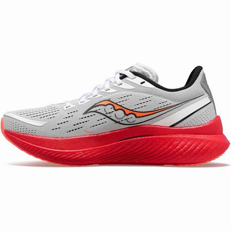 Women's Saucony Endorphin Speed 3 Running Shoes White / Black / Red | OIAKNRF-68