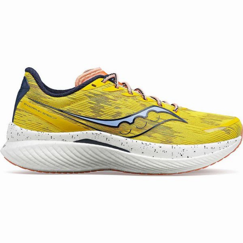 Women\'s Saucony Endorphin Speed 3 Running Shoes Yellow | XEDTAQL-43