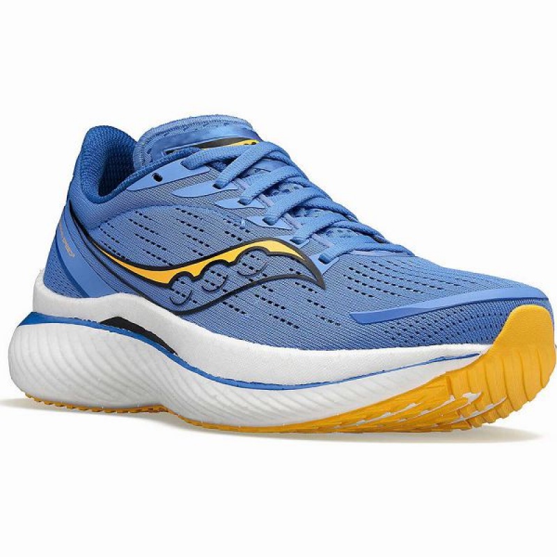 Women's Saucony Endorphin Speed 3 Running Shoes Blue / Gold | QBICJOV-68