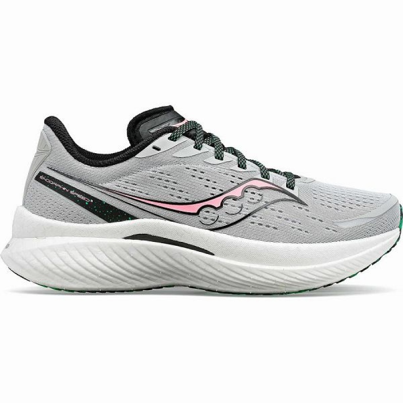 Women\'s Saucony Endorphin Speed 3 Running Shoes Grey | EAFYOUW-05