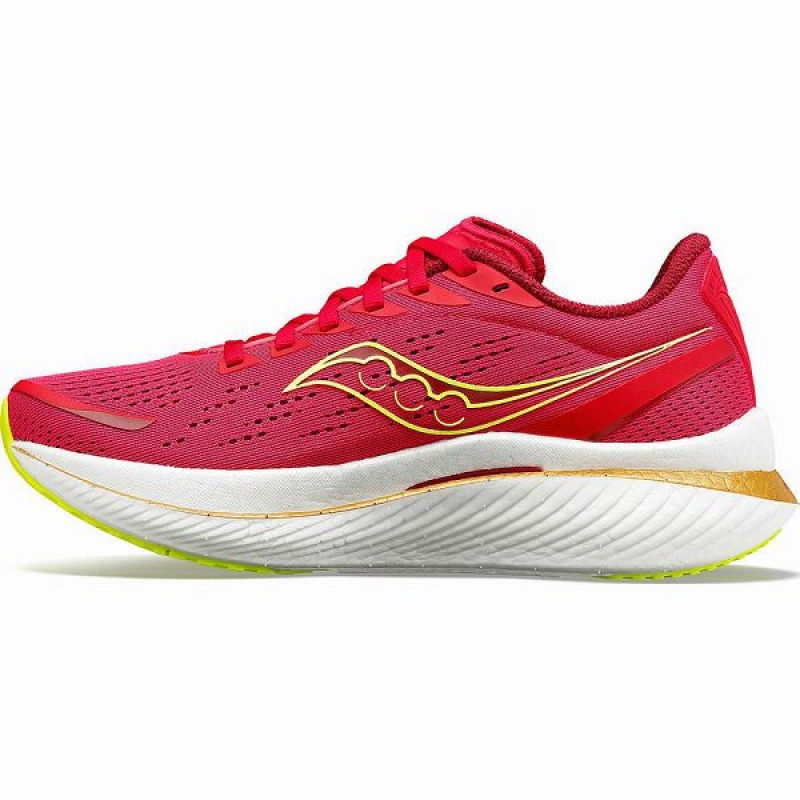 Women's Saucony Endorphin Speed 3 Running Shoes Red / Rose | IVGPAMY-48