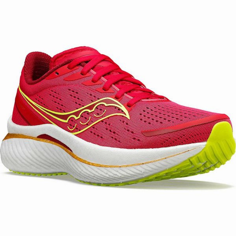 Women's Saucony Endorphin Speed 3 Running Shoes Red / Rose | IVGPAMY-48