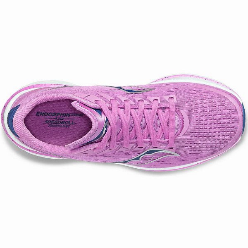 Women's Saucony Endorphin Speed 3 Running Shoes Purple / Indigo | TUQICOE-39